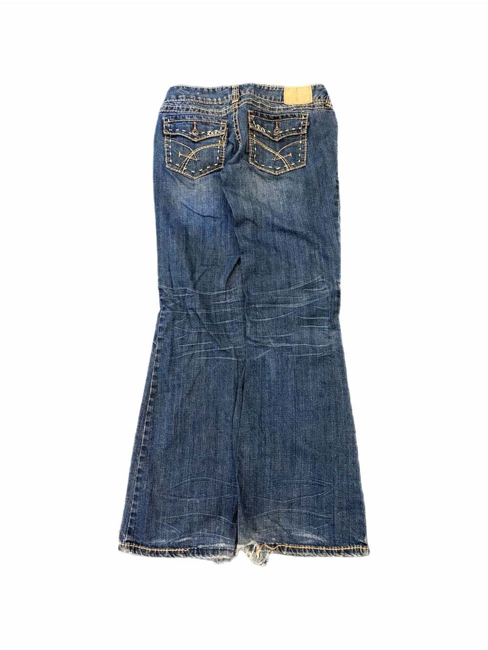 Amethyst Jeans Women's Y2K Low Rise Flared Bootcut Denim